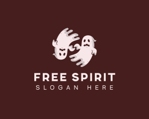 Ghost Spooky Spirit logo design