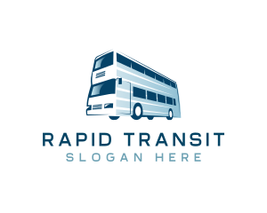 Double Decker Bus Transport logo