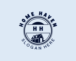 Home Roof Residential logo design