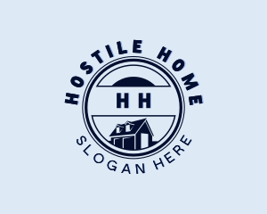 Home Roof Residential logo design