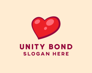 Red Shiny Heart  logo