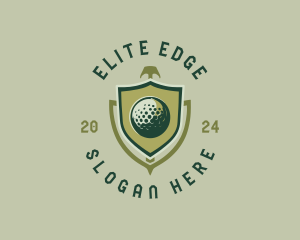 Golf Tournament Shield logo design