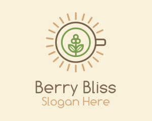 Monoline Berry Sun Teahouse logo