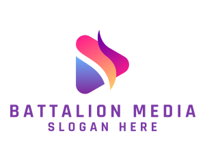 Video Play Media Button  logo design