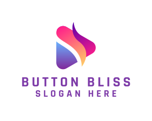 Video Play Media Button  logo design