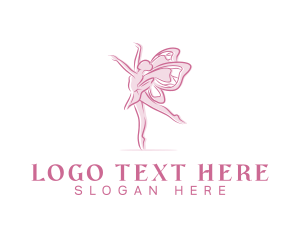 Pink Butterfly Ballerina logo