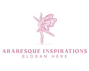 Pink Butterfly Ballerina logo