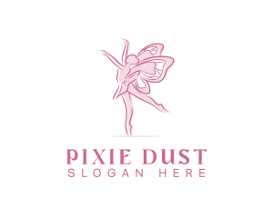 Pink Butterfly Ballerina logo