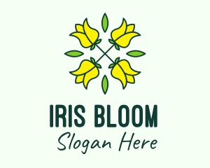 Yellow Flower Bouquet logo design