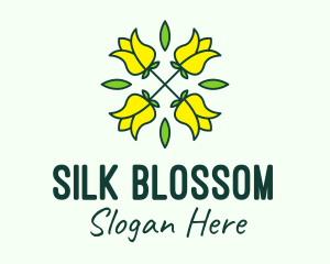 Yellow Flower Bouquet logo design