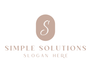 Simple Feminine Boutique logo design