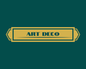 Elegant Art Deco logo design