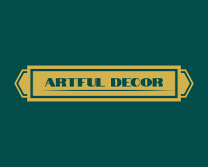 Elegant Art Deco logo design