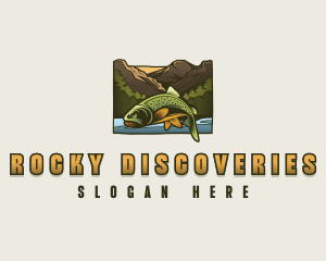 Mountain Trout Fish logo