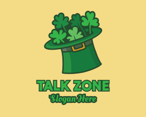 Irish Leprechaun Shamrock Hat  Logo