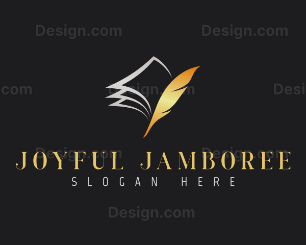 Feather Writing Quill Logo