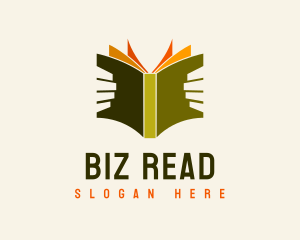 Book Reader Library logo design