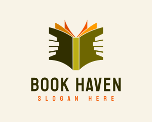 Book Reader Library logo design