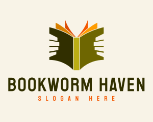 Book Reader Library logo design