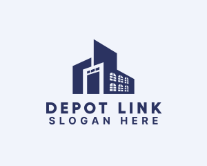 Warehouse Building Facility logo design