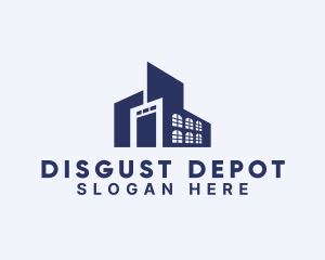 Warehouse Building Facility logo design