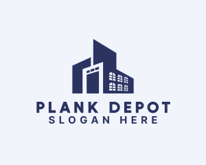 Warehouse Building Facility logo design