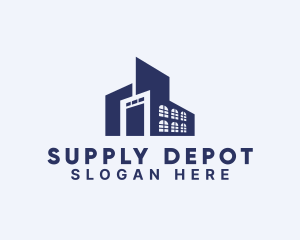 Warehouse Building Facility logo design