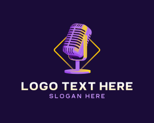 Microphone Podcast Recording logo