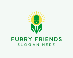 Eco Friendly Podcast Streaming   logo design