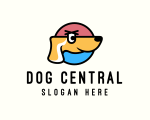 Pet Dog Cartoon logo design