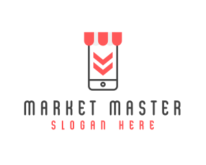 Online Market App logo design