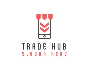 Online Market App logo design