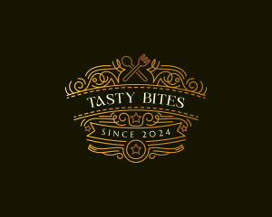 Kitchen Restaurant Cutlery logo design