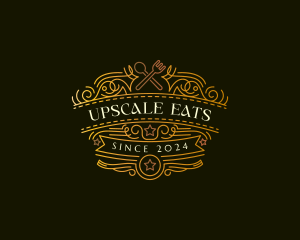 Kitchen Restaurant Cutlery logo design