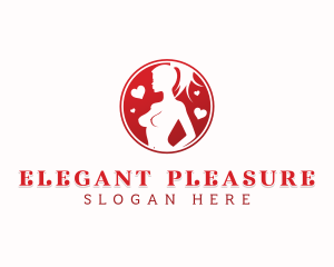 Burlesque Sexual Stripper logo design