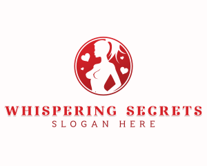 Burlesque Sexual Stripper logo design