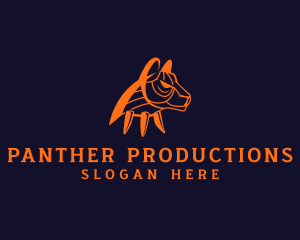 Wild Panther Animal logo design