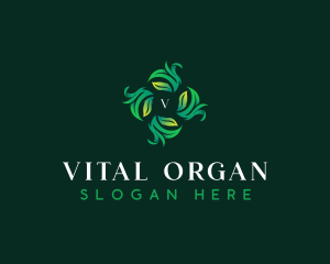 Botanical Organic Leaves logo design