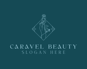 Flower Beauty Wellness logo design