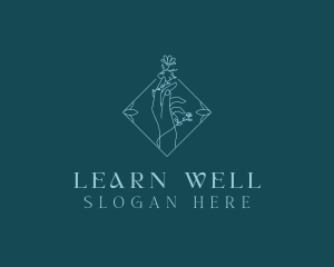 Flower Beauty Wellness logo design