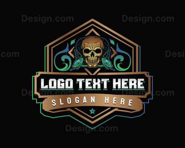 Skull Venom Snake Logo