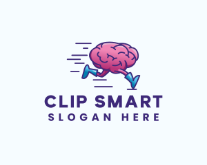 Running Brain Psychology logo design