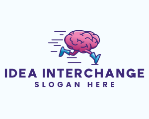 Running Brain Psychology logo design