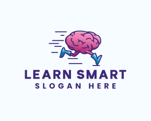 Running Brain Psychology logo design