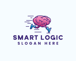 Running Brain Psychology logo design