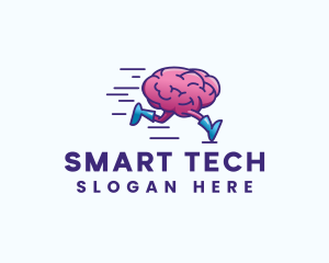 Running Brain Psychology logo design