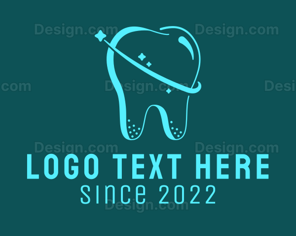 Tooth Dental Planet Logo