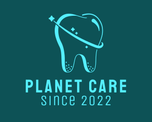 Tooth Dental Planet  logo design