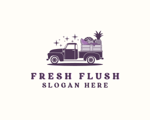 Fruit Crate Truck logo design