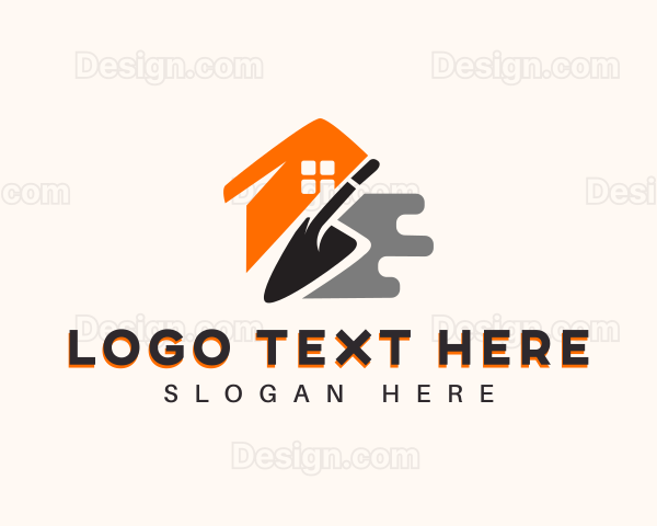 Construction Plaster Masonry Logo